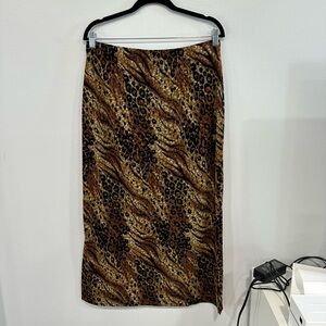 Leopard Print Pencil Skirt